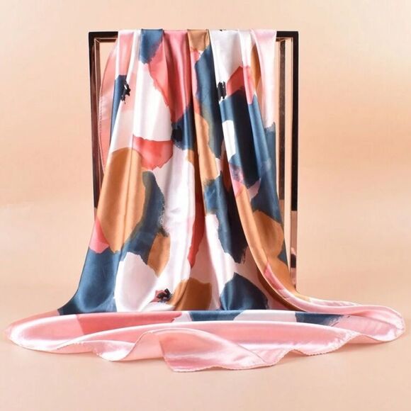 Colorful Abstract Scarf S53 - Picture 3 of 5